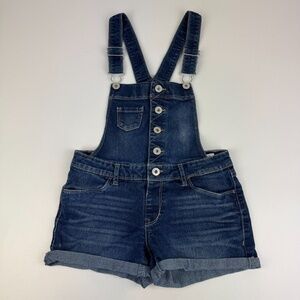 Levi Strauss Girls Size 10 Stretch Denim Bib Jeans Shortalls
